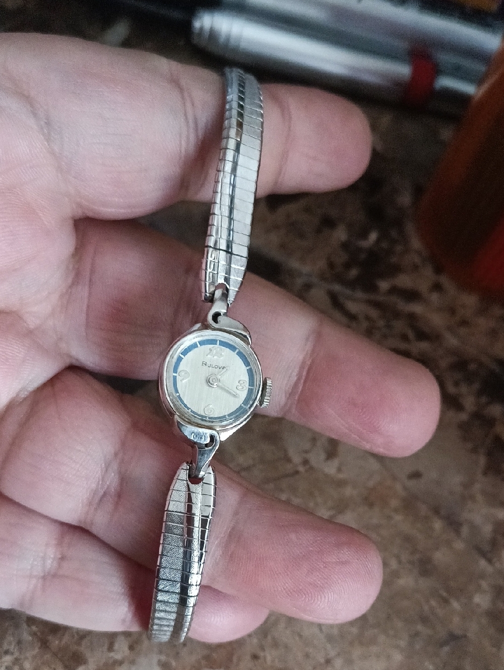 vintage Bulova ladies' cocktail watch, often featuring a 10-karat gold-filled